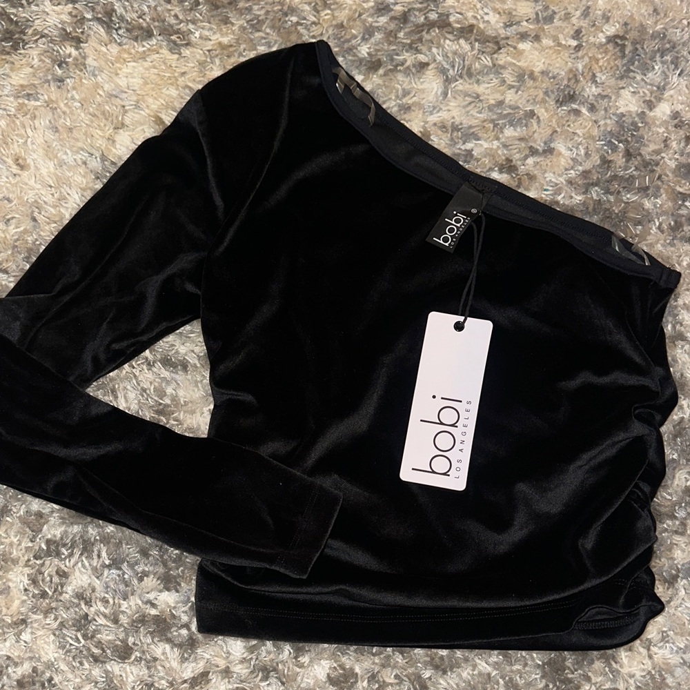 Bobi Luxe Black Velvet Top